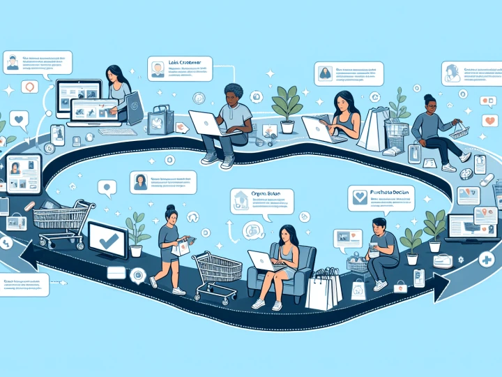 5 stage Customer journey , photo